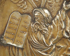 Early 20th Century Silver Plate Plaque by Bezalel School Jerusalem