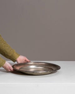 Early 20th Century Silver-Plated Serving Tray, Georgian Style, France