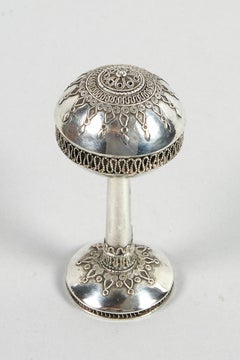 Early 20th Century Silver Spice Tower by Bezalel School Jerusalem