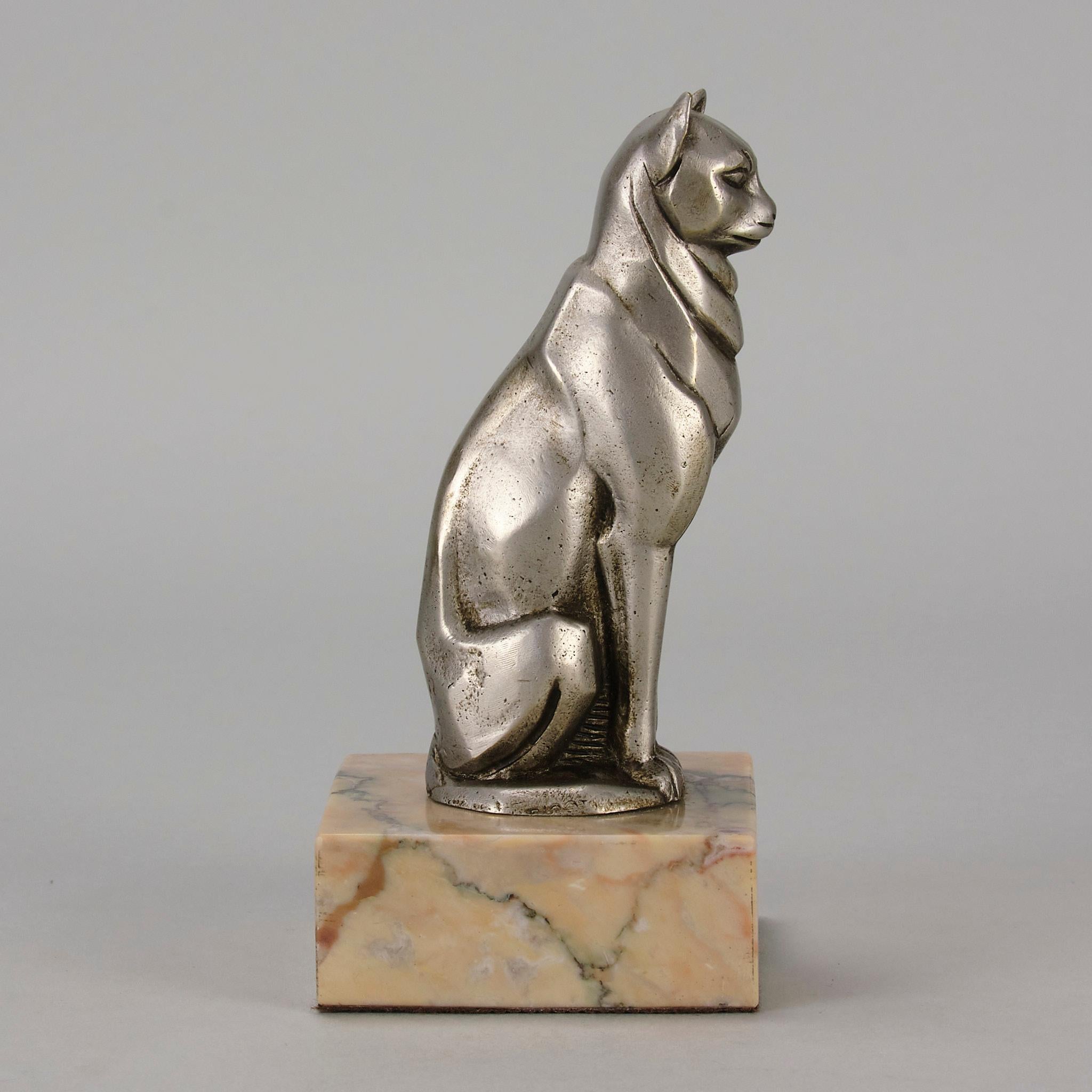 Studio in bronzo argentato del primo Novecento 