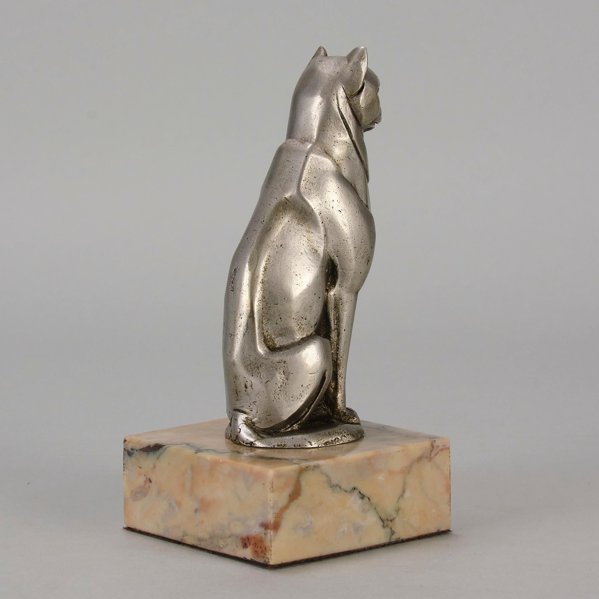 XX secolo Studio in bronzo argentato del primo Novecento 