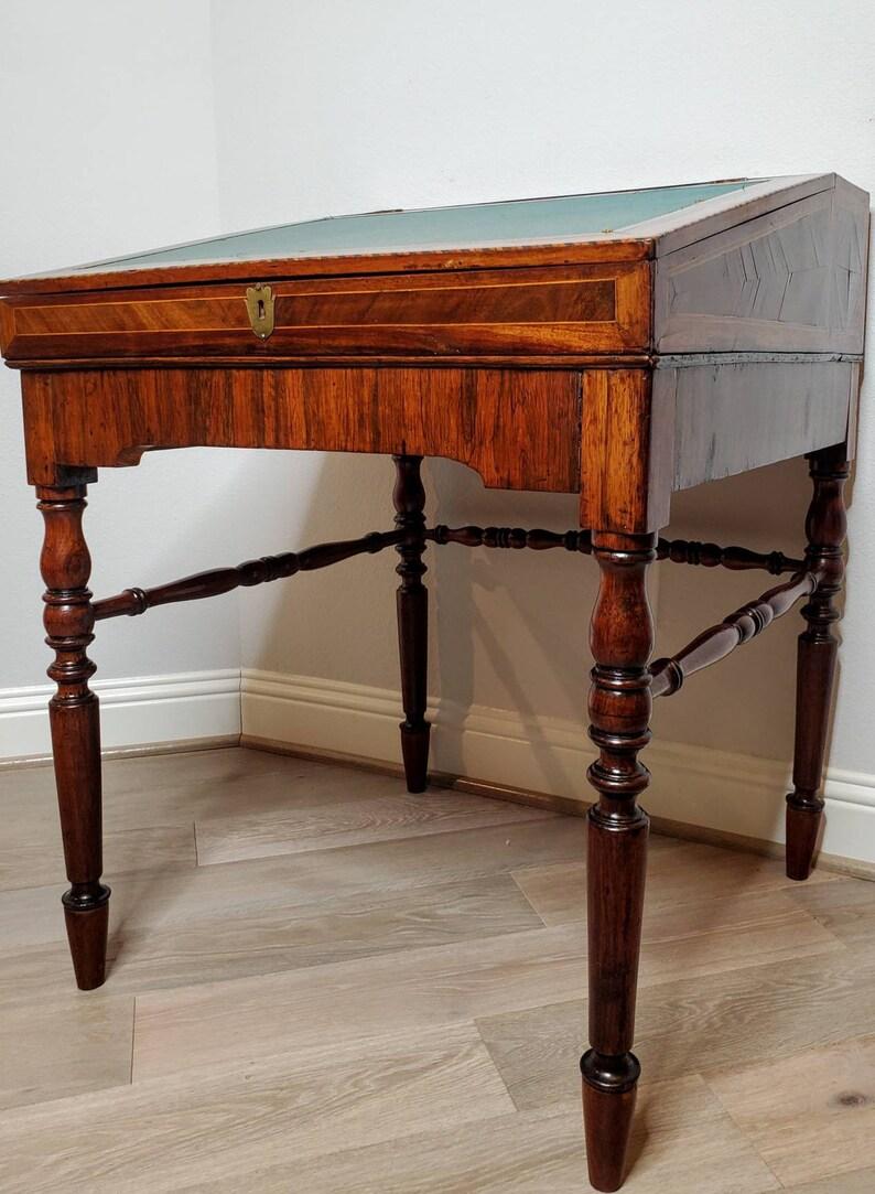 Louis XVI Antique Slant-Front Drafting Desk Writing Table For Sale