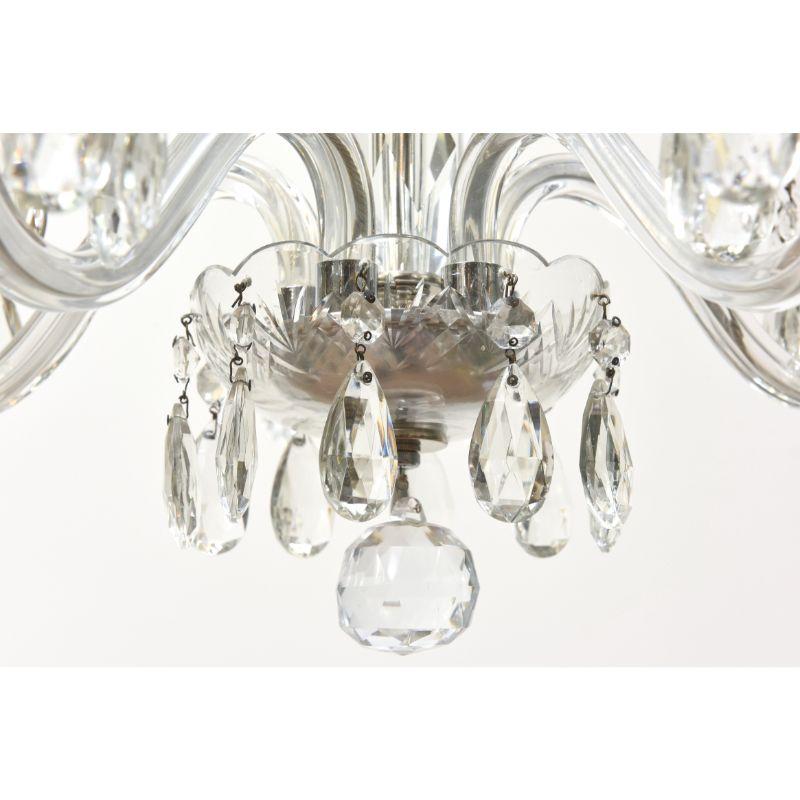 Anfang des 20. Jahrhunderts Kleiner böhmischer Kristallkronleuchter im Art-Deco-Stil 3