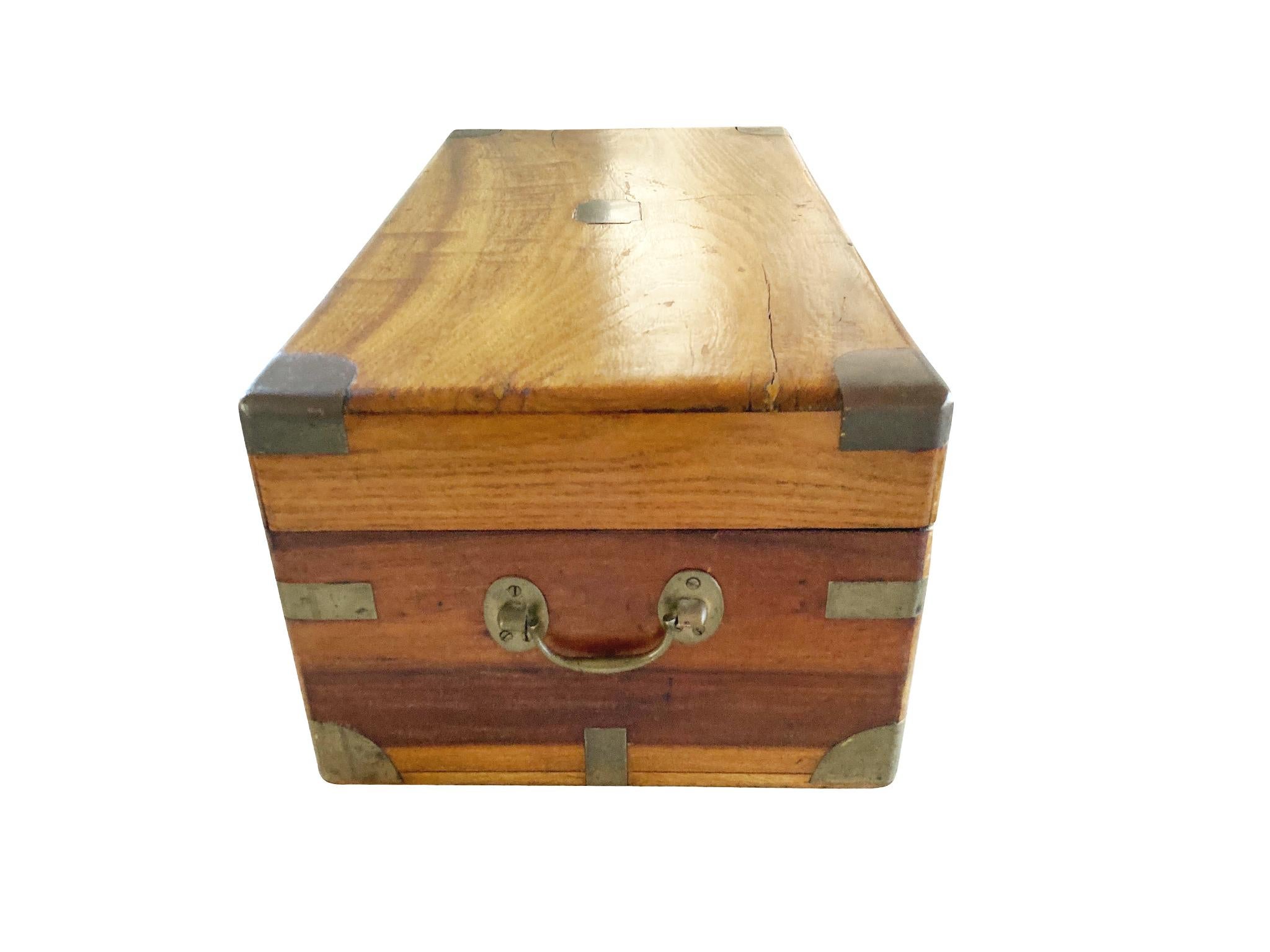 Early 20th Century Small Camphorwood Chest In Good Condition In New York, NY