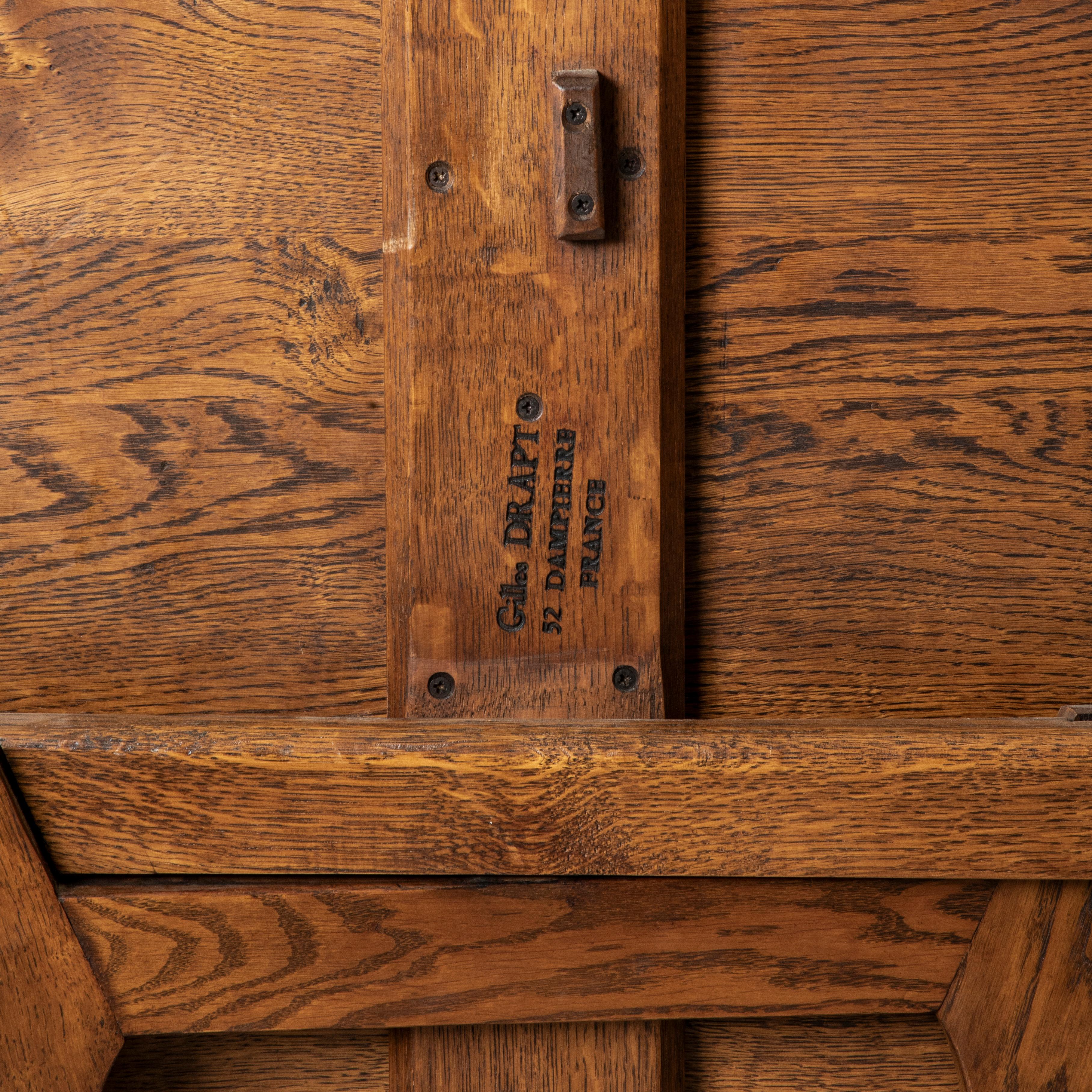 Early 20th Century Small French Oak Tilt Top Vineyard Table, Wine Tasting Table 5