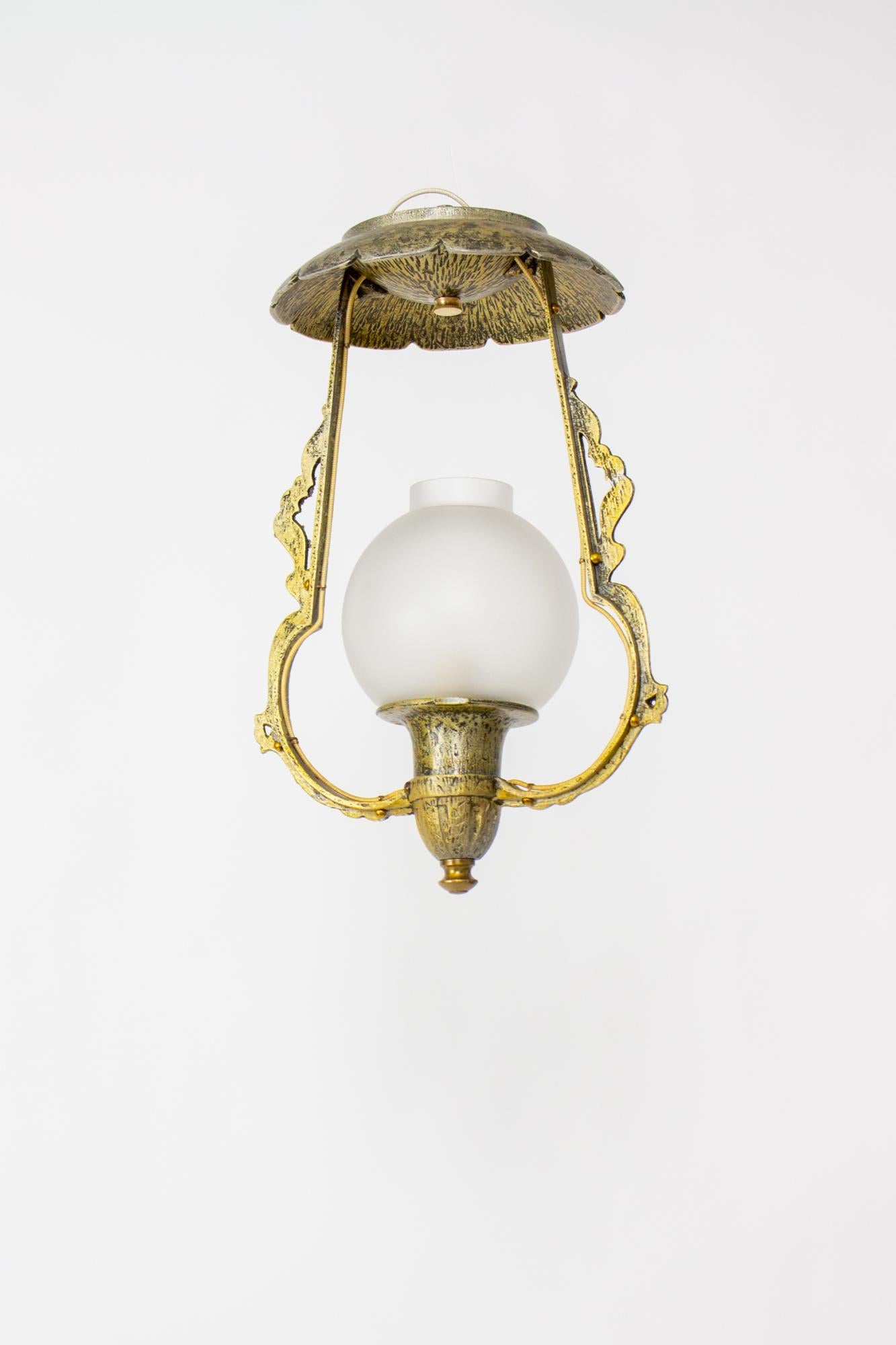 American Early 20th Century Small Hall Light For Sale