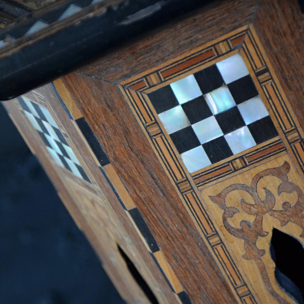 Mother-of-Pearl Early 20th Century Small Liberty & Co Syrian Table For Sale