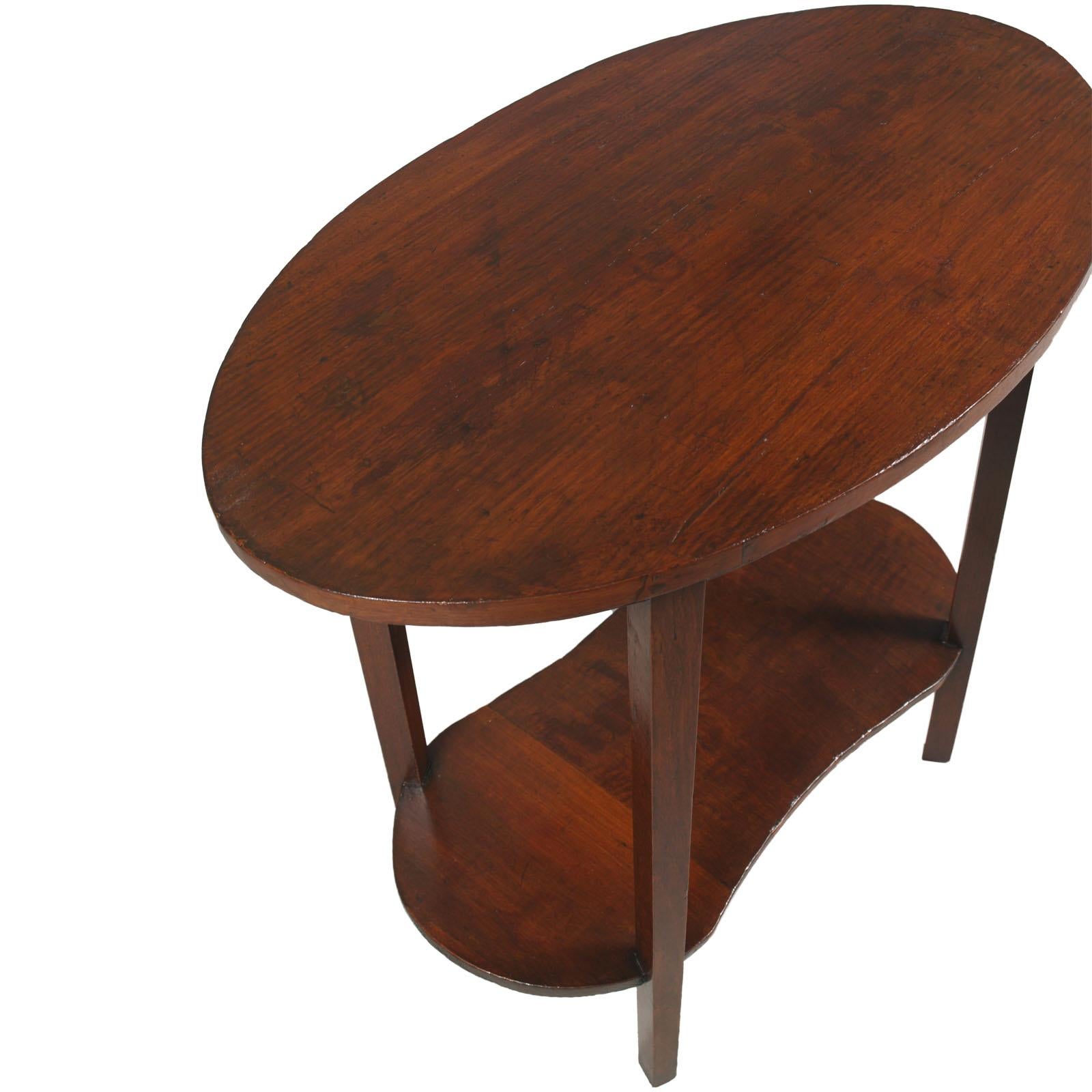 Walnut Early 20th Century Small Side Table, Art Nouveau, Wienner Werkstatte manner For Sale