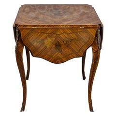 Antique Early 20th-Century Small Rosewood Pembroke Table