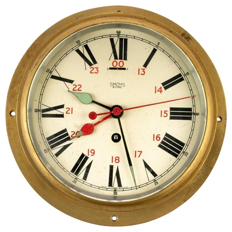 Nautical Smiths London Table Top  Full Brass Clock Home Decor Item 