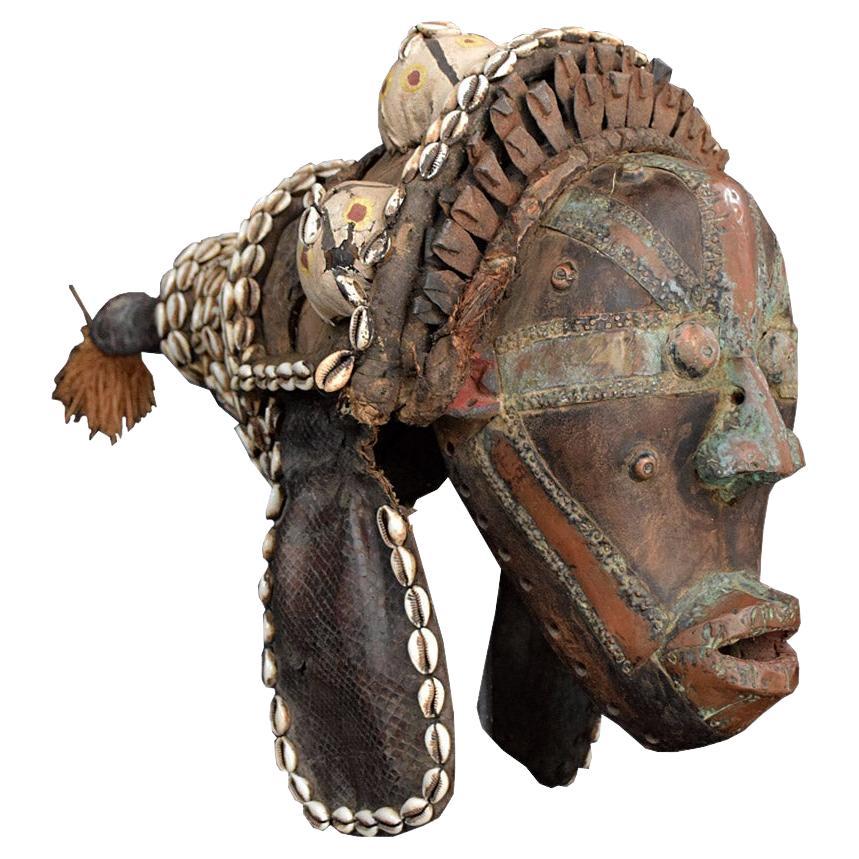 Early 20th Century Snake Man Mask