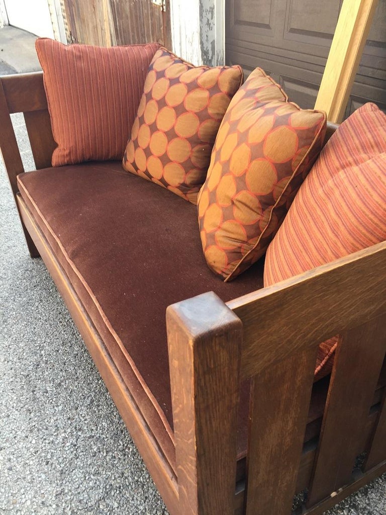 Traditional Prairie Style Arts and Crafts Sofa Phoenix Furniture