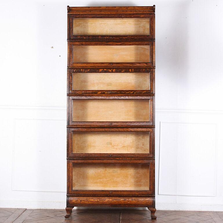 Early 20th Century Solid Oak Six Section Lawyers Bookcase 3