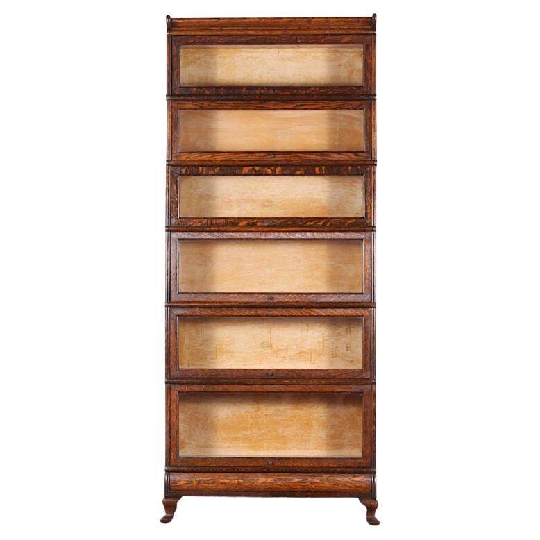 Early 20th Century Solid Oak Six Section Lawyers Bookcase