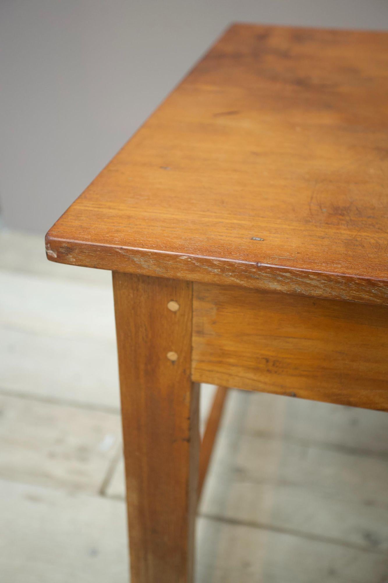 Early 20th Century Solid Teak Dining Table For Sale at 1stDibs