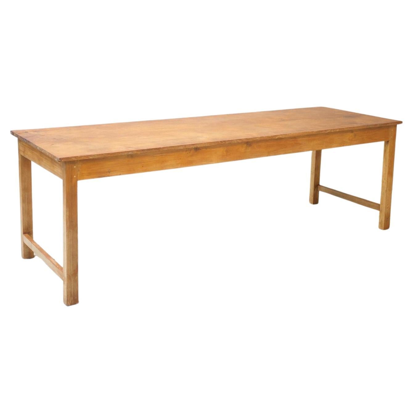 Early 20th Century Solid Teak Dining Table For Sale at 1stDibs