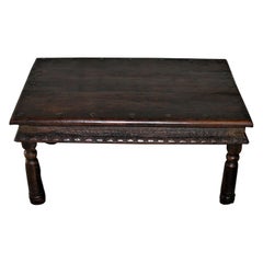 Early 20th Century Solid Teak Wood Superbly Handcrafted Coffee Table