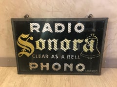 Early 20th Century Sonora Advertising Plate, 1920s