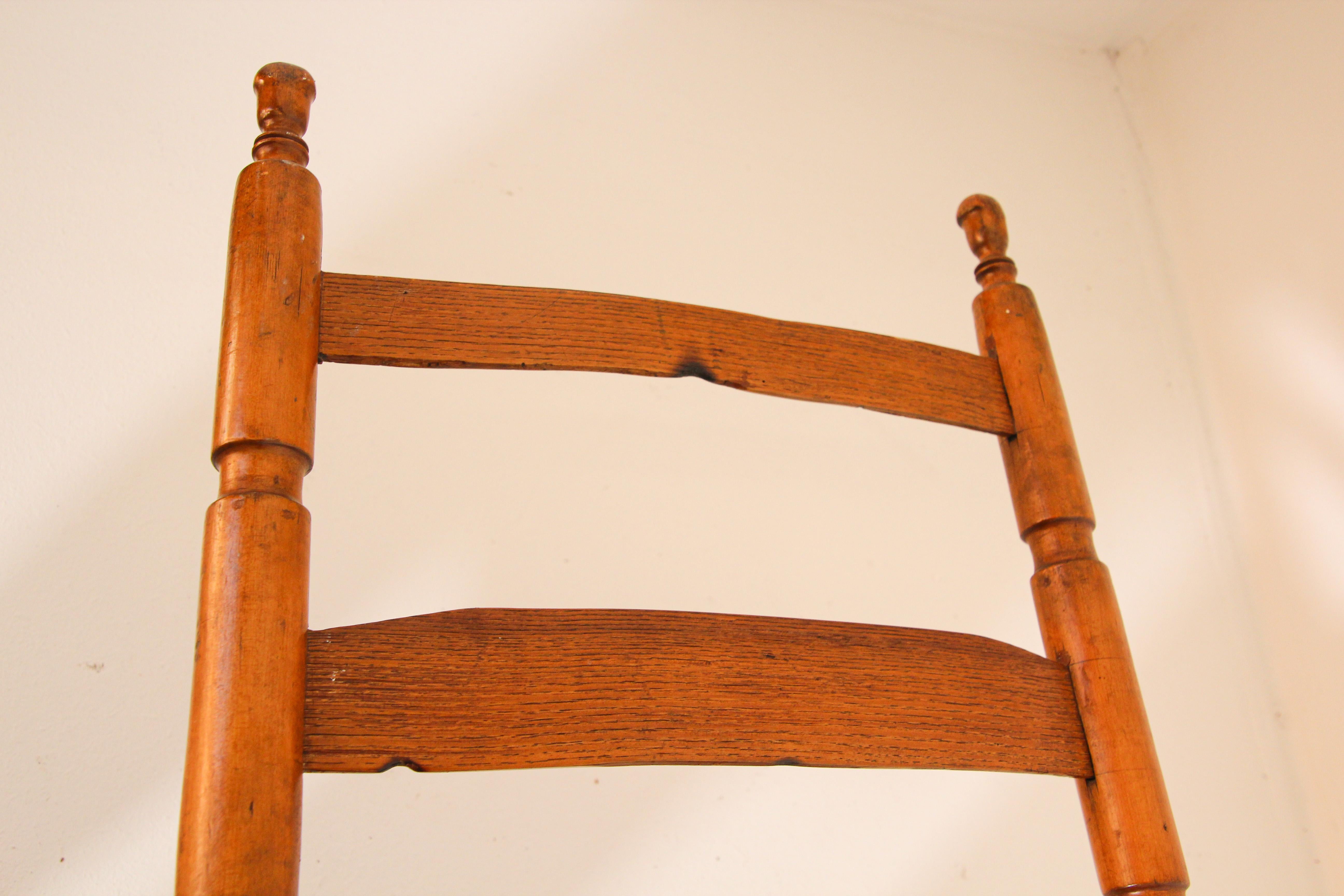 Early 19th Century South West Ladder High Back Rocking Chair 1