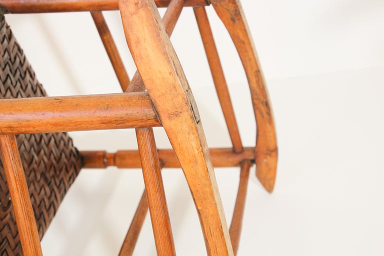 Early 20th Century South West Ladder High Back Rocking Chair For Sale 8