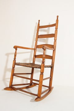 Early 19th Century South West Ladder High Back Rocking Chair