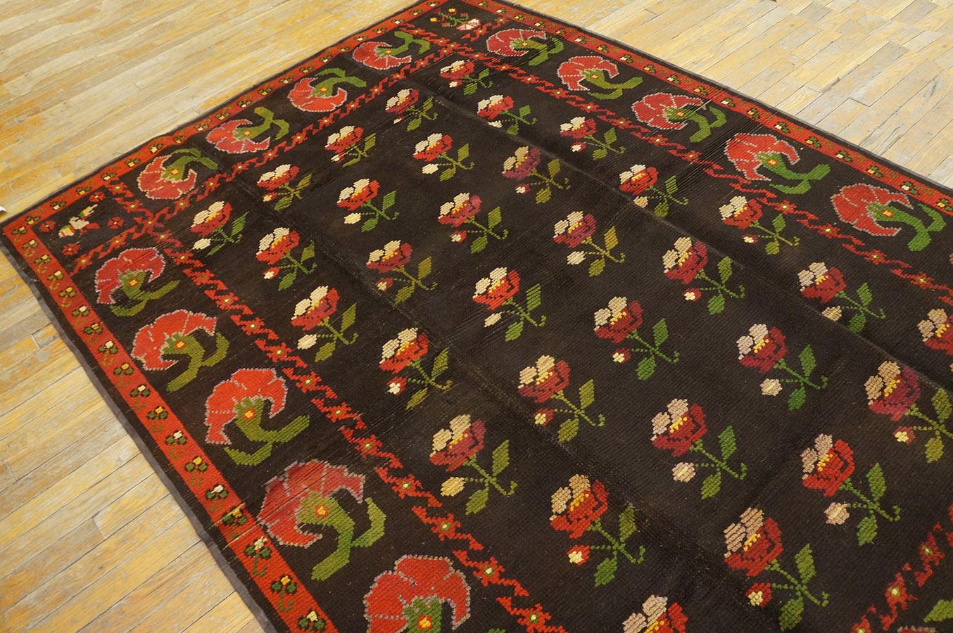 Late 19th Century Early 20th Century Spanish Alpujarra Carpet ( 5'3