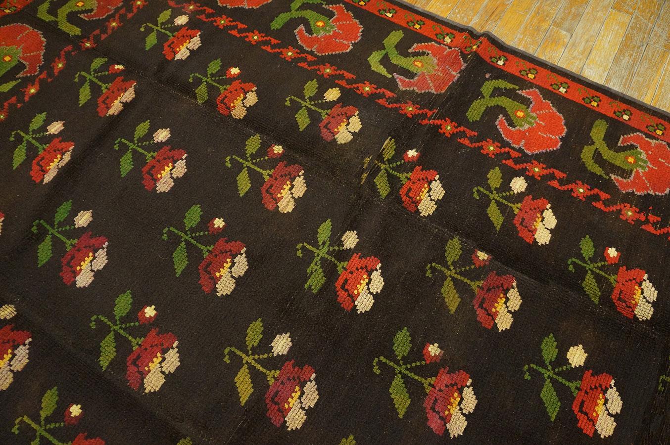 Wool Early 20th Century Spanish Alpujarra Carpet ( 5'3