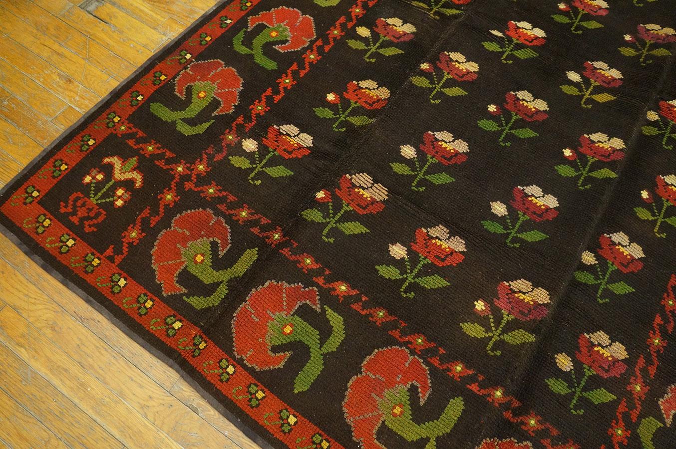 Early 20th Century Spanish Alpujarra Carpet ( 5'3