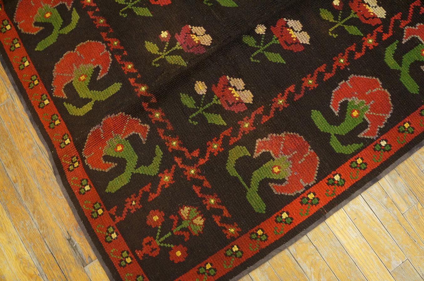 Early 20th Century Spanish Alpujarra Carpet ( 5'3