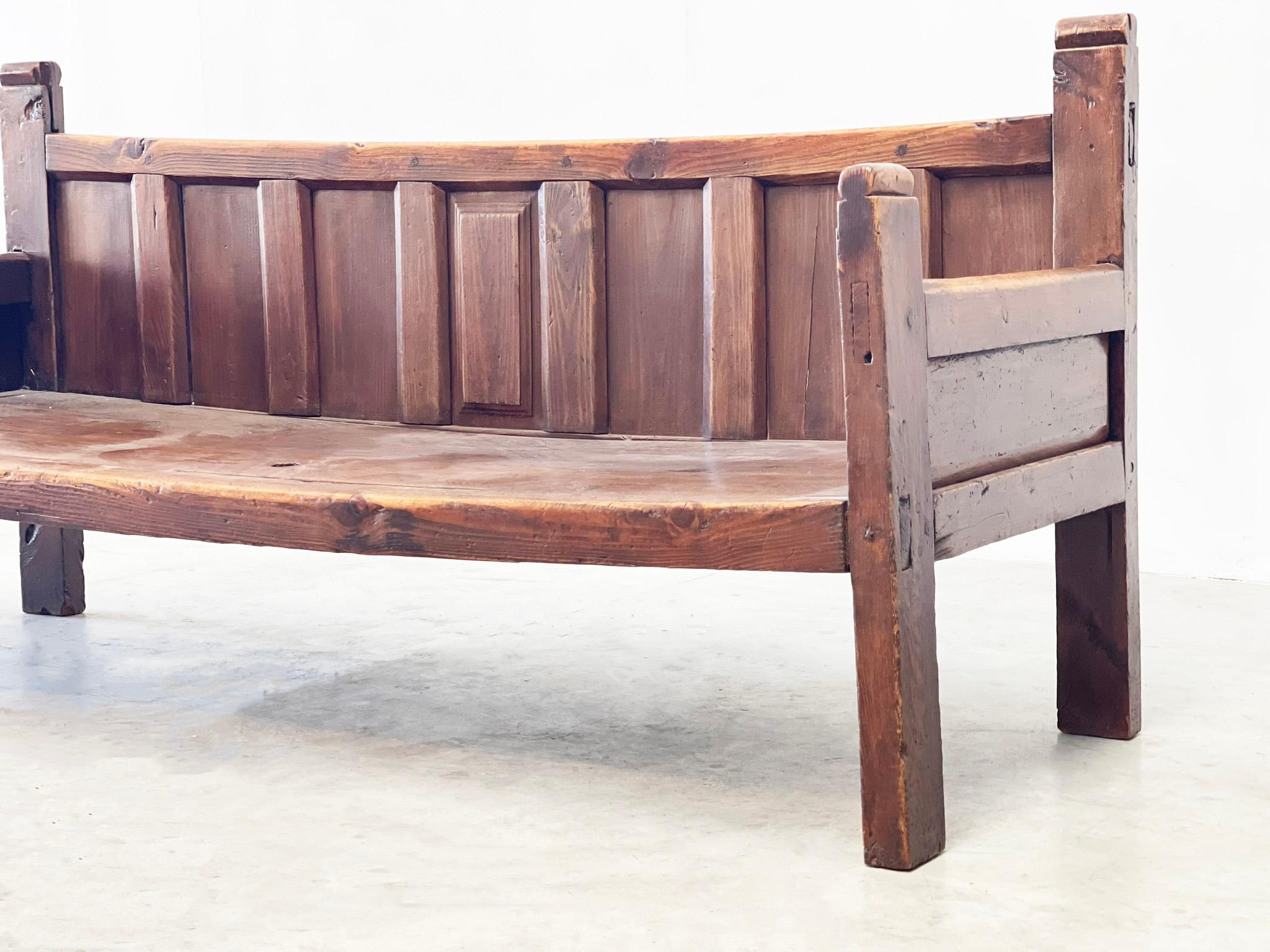 Early 20th century Spanish bench For Sale 1