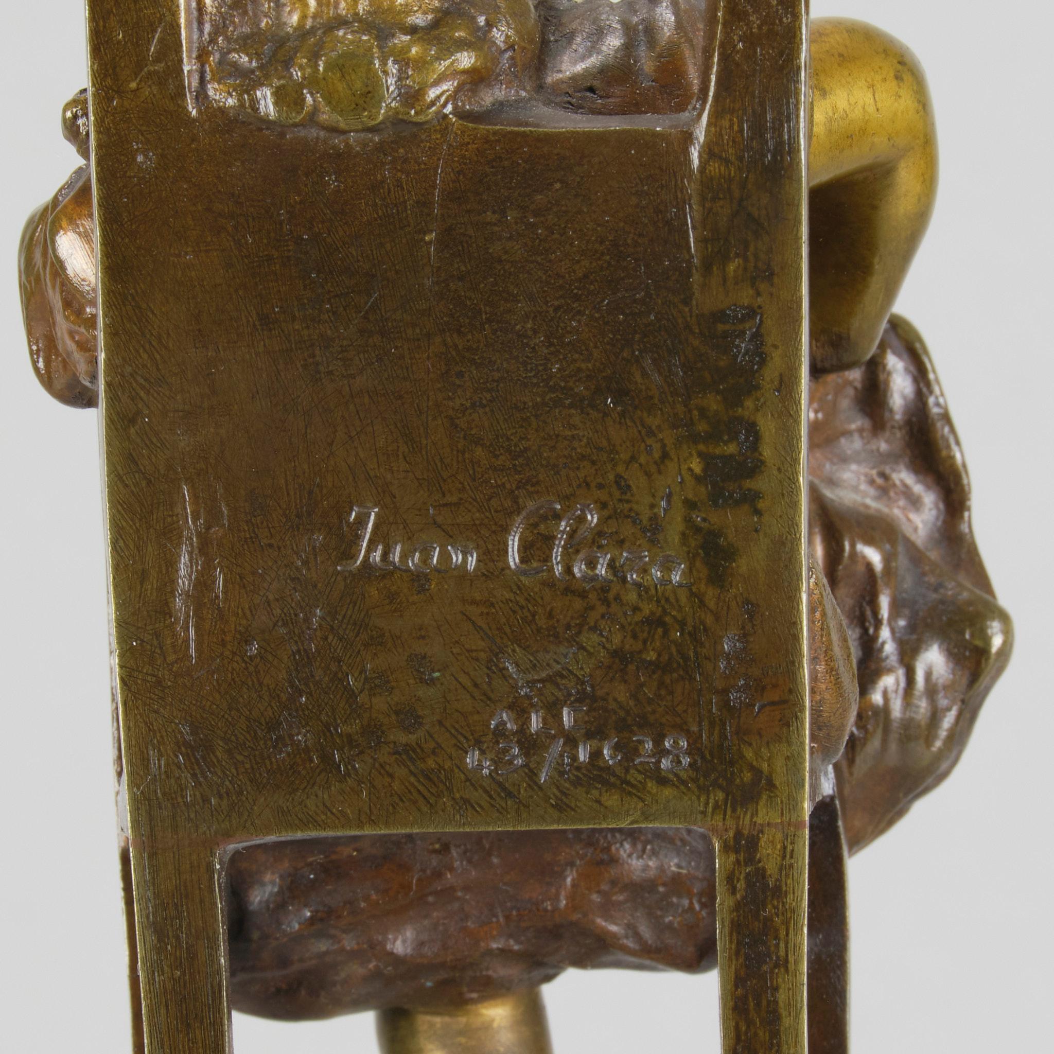 Bronzo spagnolo dei primi del Novecento intitolato 