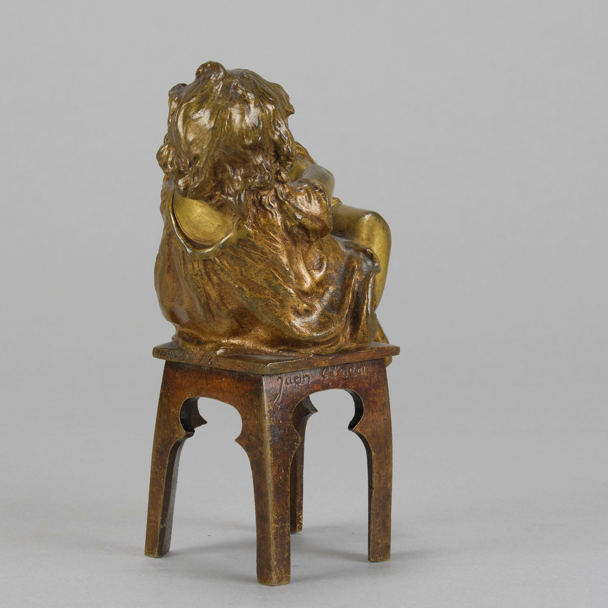 Spagnolo Bronzo spagnolo dei primi del Novecento intitolato 