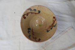 Early 20th Century Spanish Brown and Blue Glazed Terracotta Lebrillo