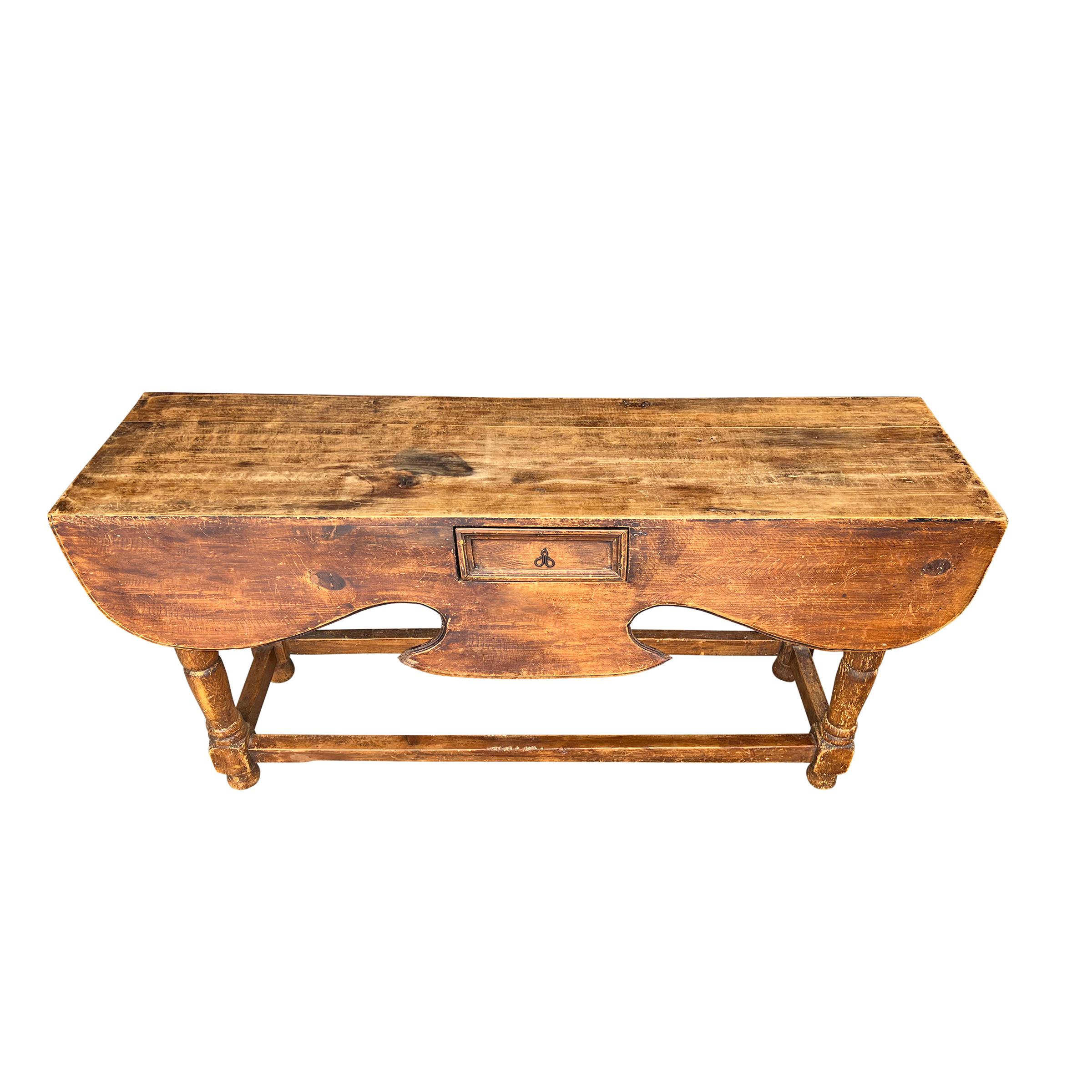 Wood Early 20th Century Spanish Colonial Console Table
