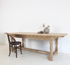 Early 20th Century Spanish Country Oak Dining Table