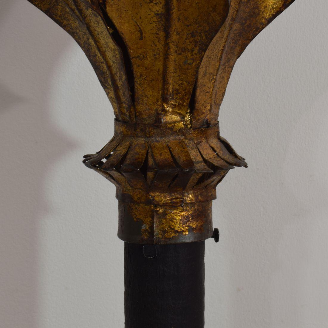 Early 20th Century Spanish Gilded Metal Lantern 6