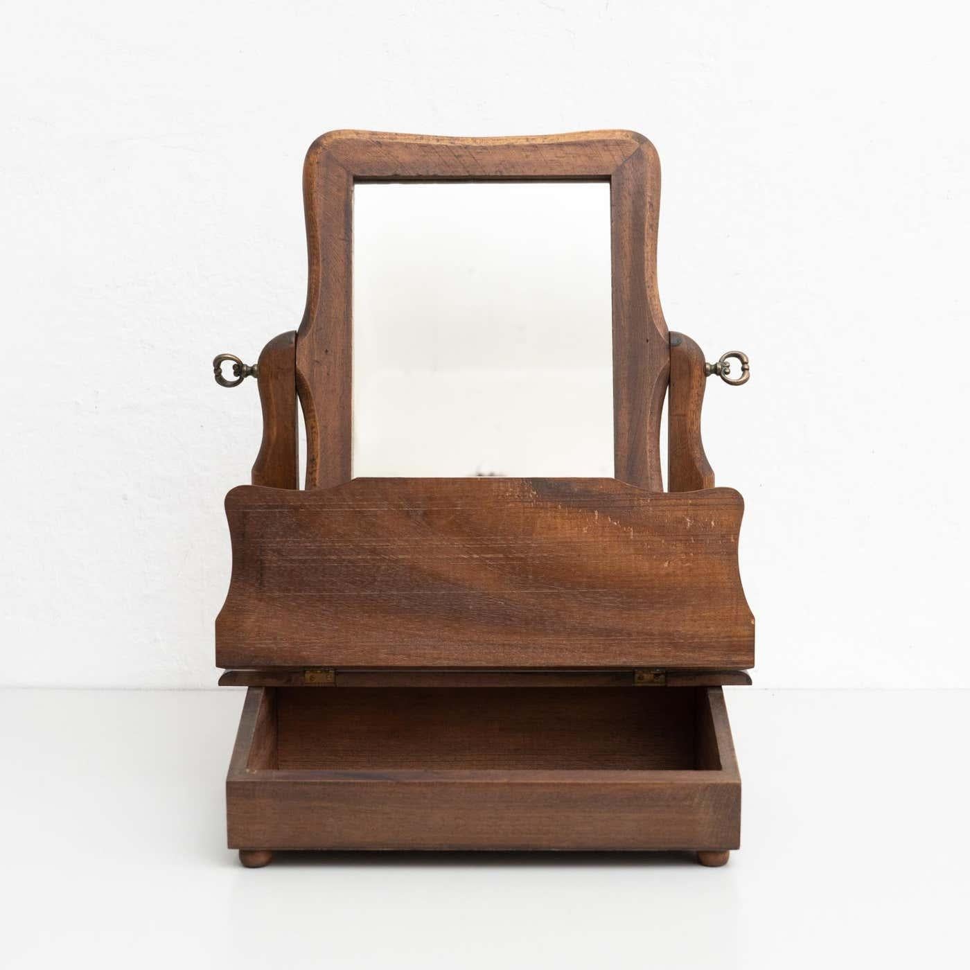 Mid-Century Modern Début du 20e siècle, miroir de commode espagnol fait à la main en vente