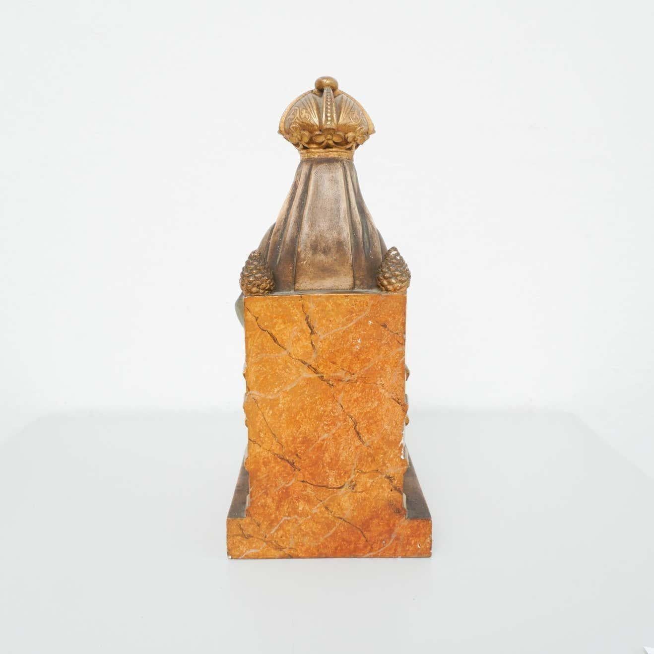Plâtre Statue de la Vierge de Montserrat polychrome espagnole du début du 20e siècle, Barcelone en vente