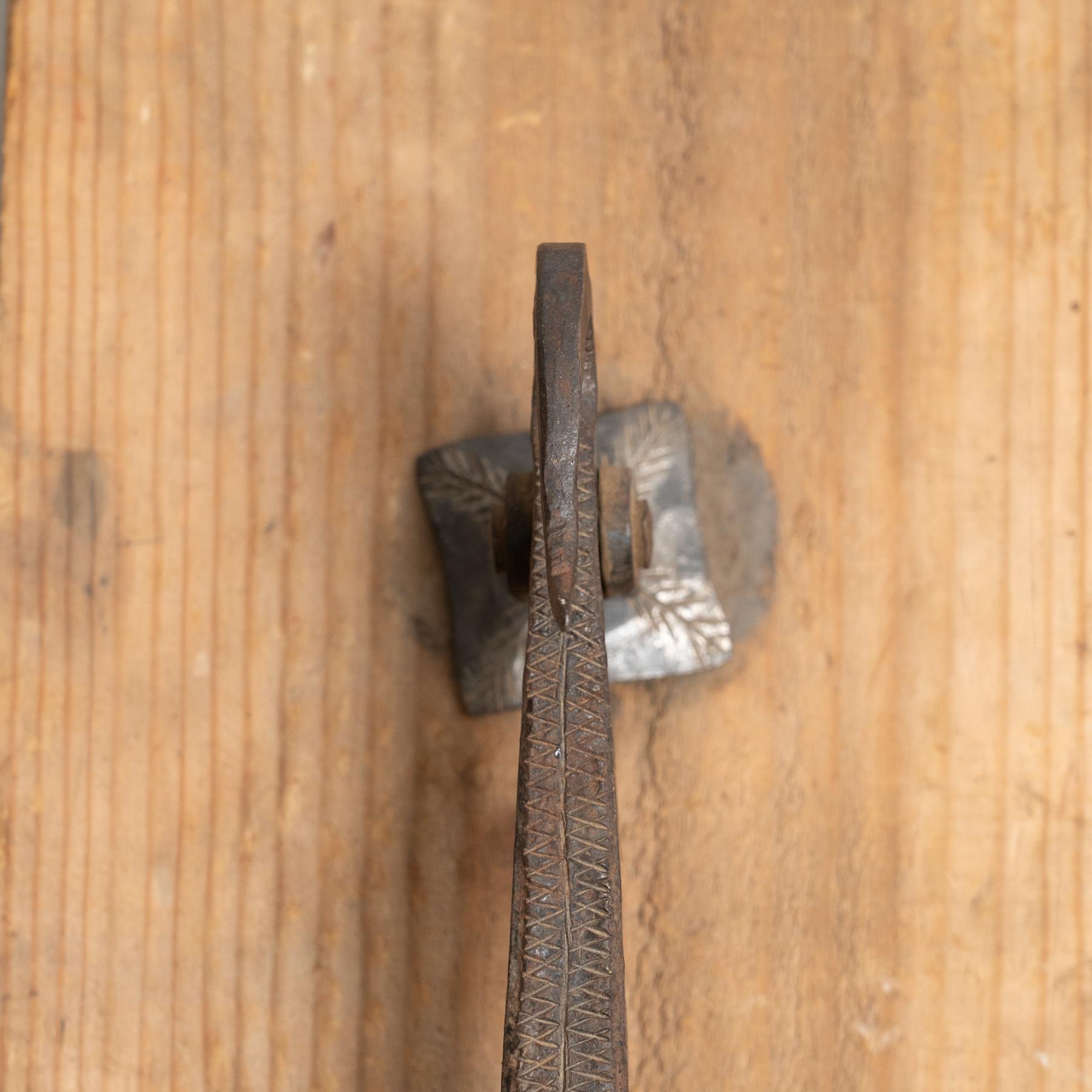 Early 20th Century Spanish Sculptural Metal Door Knocker – Circa 1940 For Sale 3