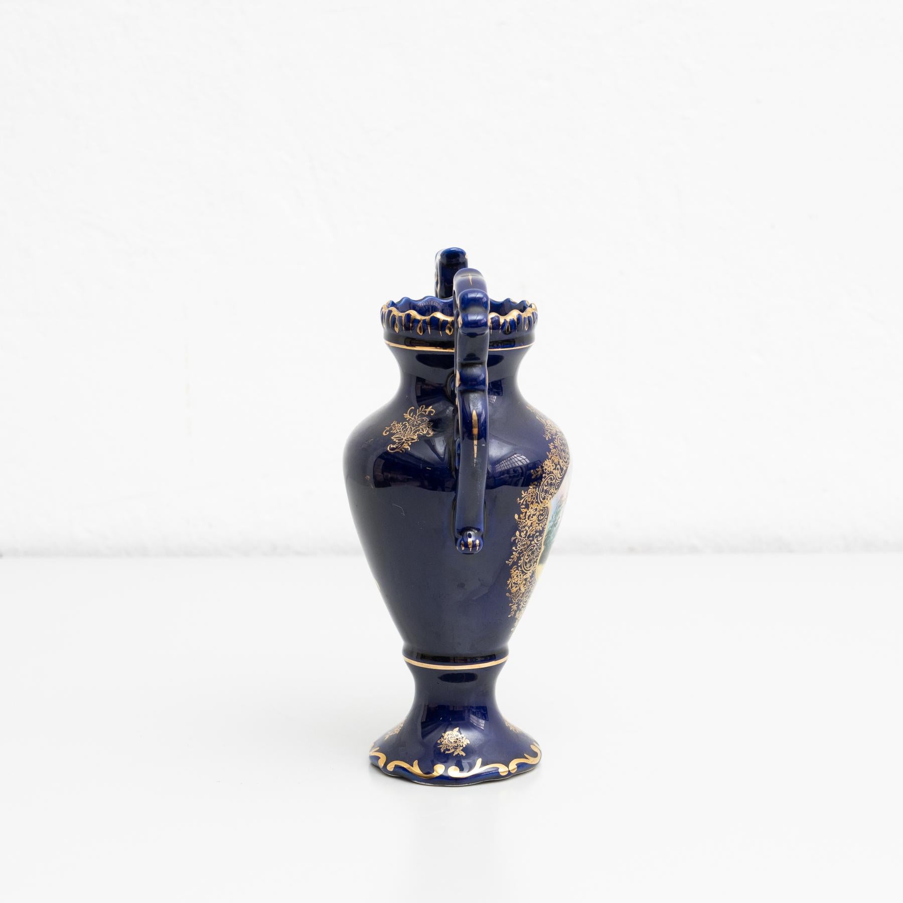 Ceramic Early 20th Century Spanish Serves Style Vase For Sale