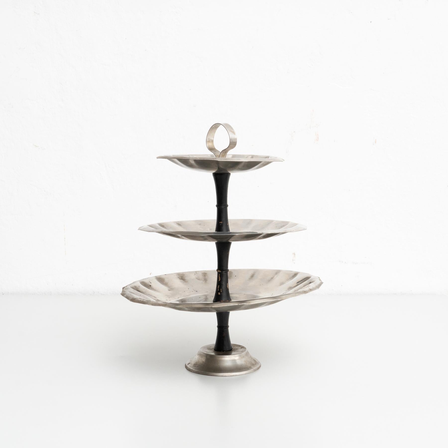 Early 20th Century Spanish Three Tier Dessert Stand For Sale 1