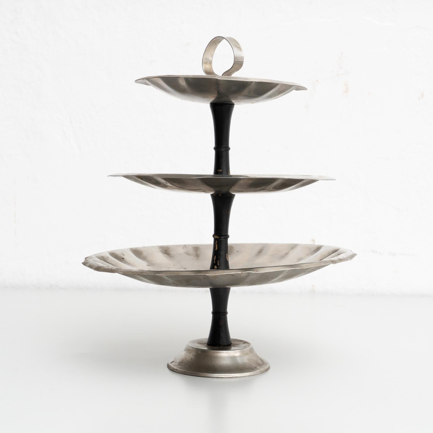 Early 20th Century Spanish Three Tier Dessert Stand For Sale 2