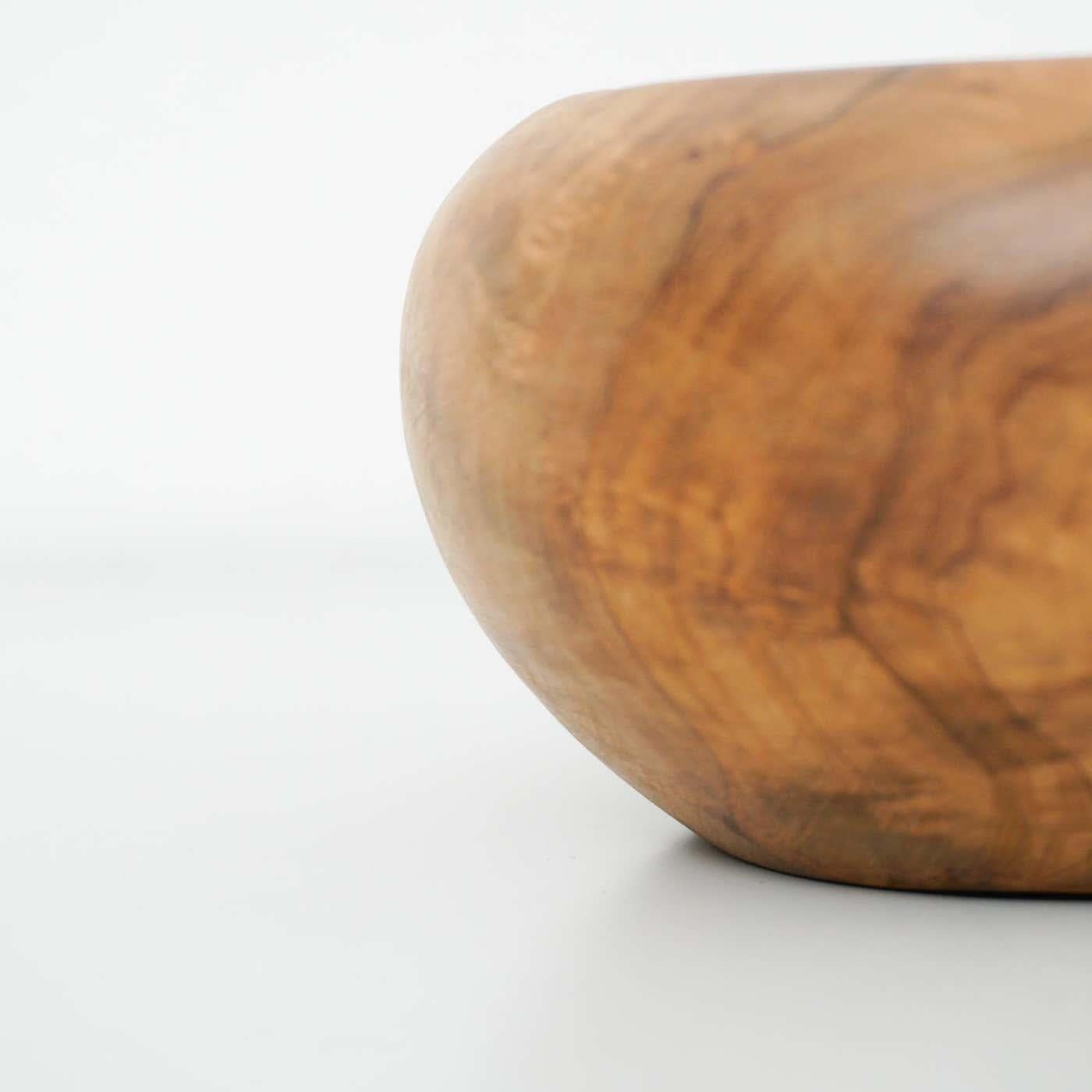 XX secolo Ciotola tradizionale in legno d'ulivo spagnola dei primi del Novecento in vendita