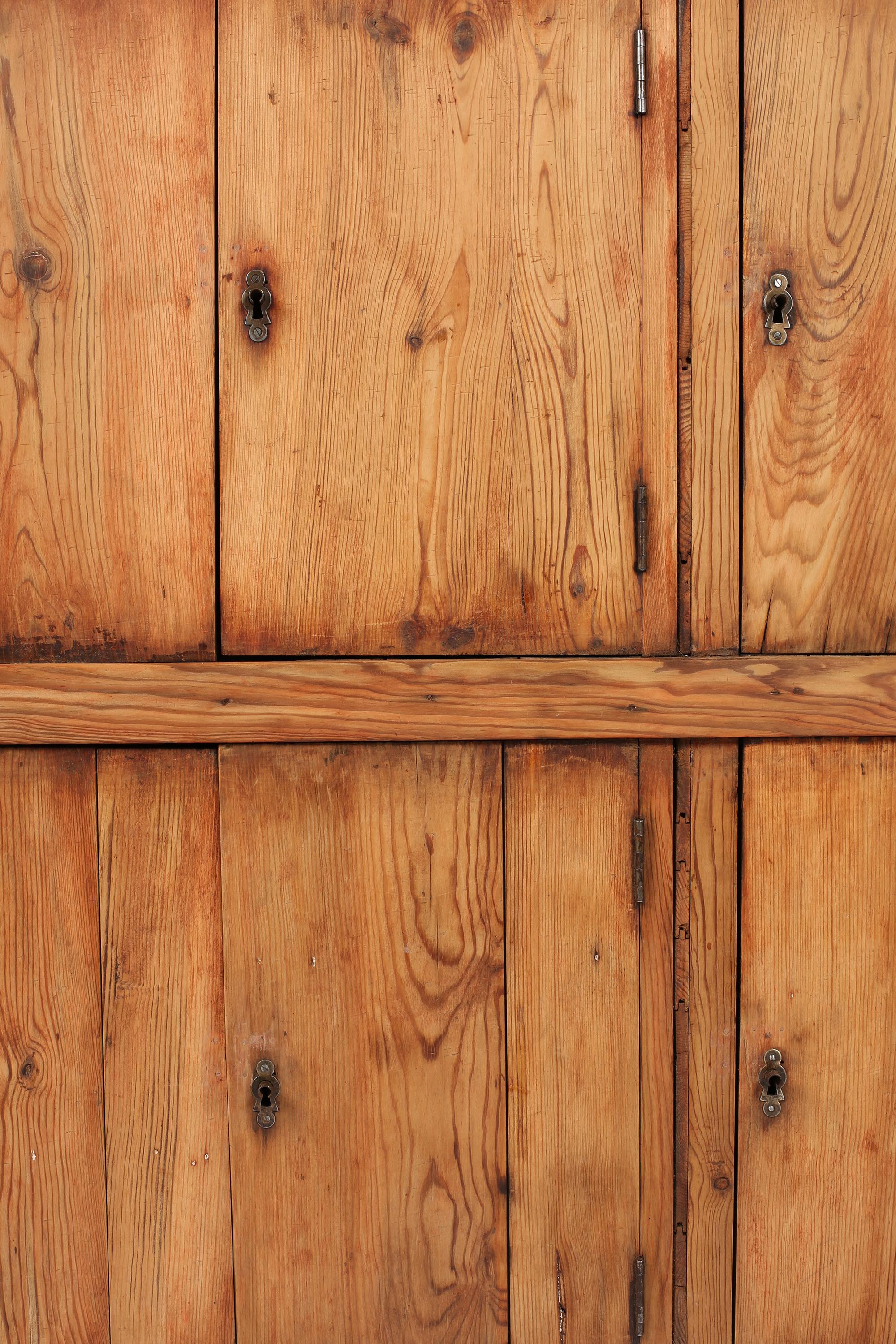 Early 20th Century Spanish Utilitarian Pine Cabinet For Sale 8