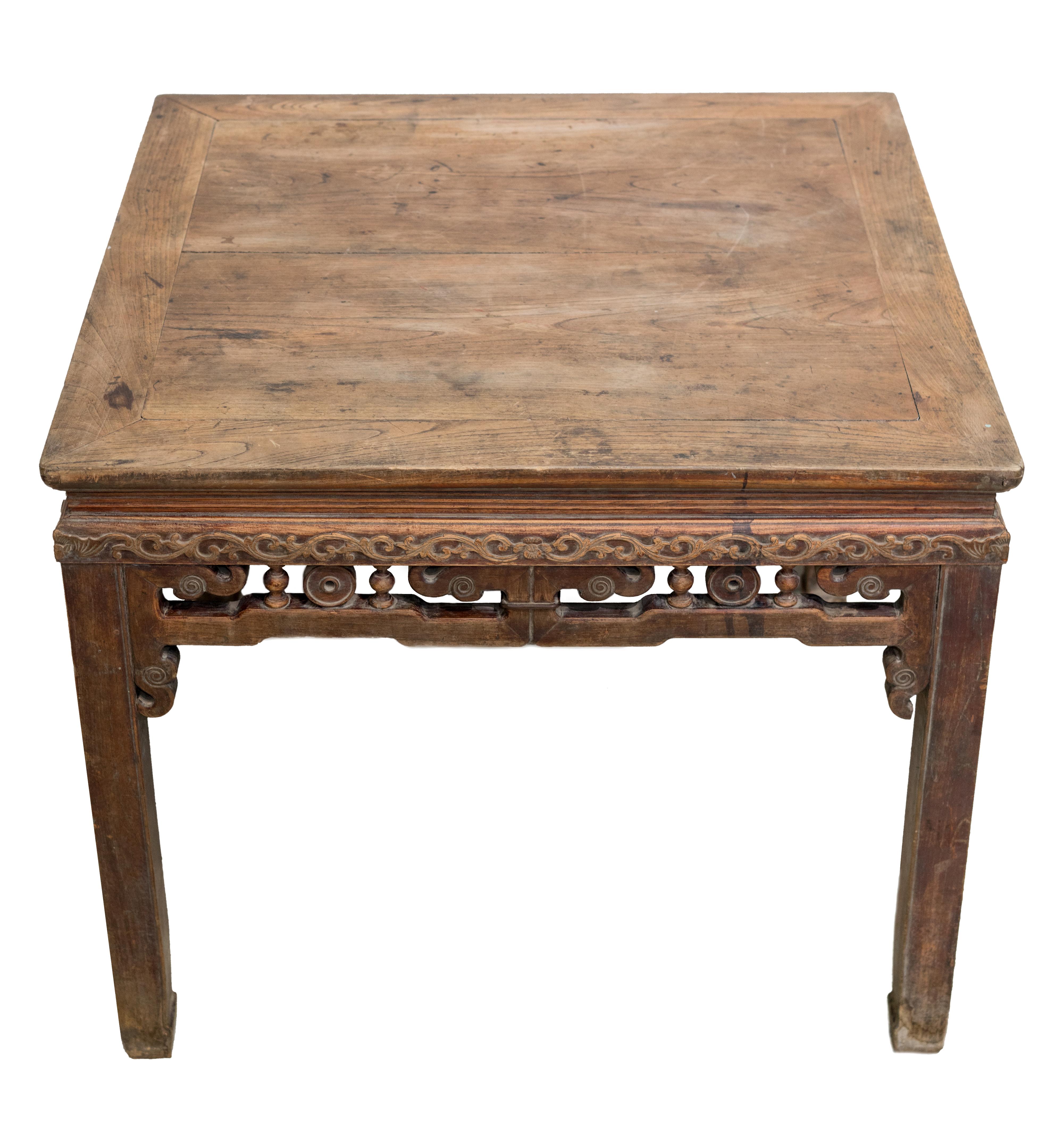 Early 20th Century Square Chinese Table In Good Condition In Singapore, SG