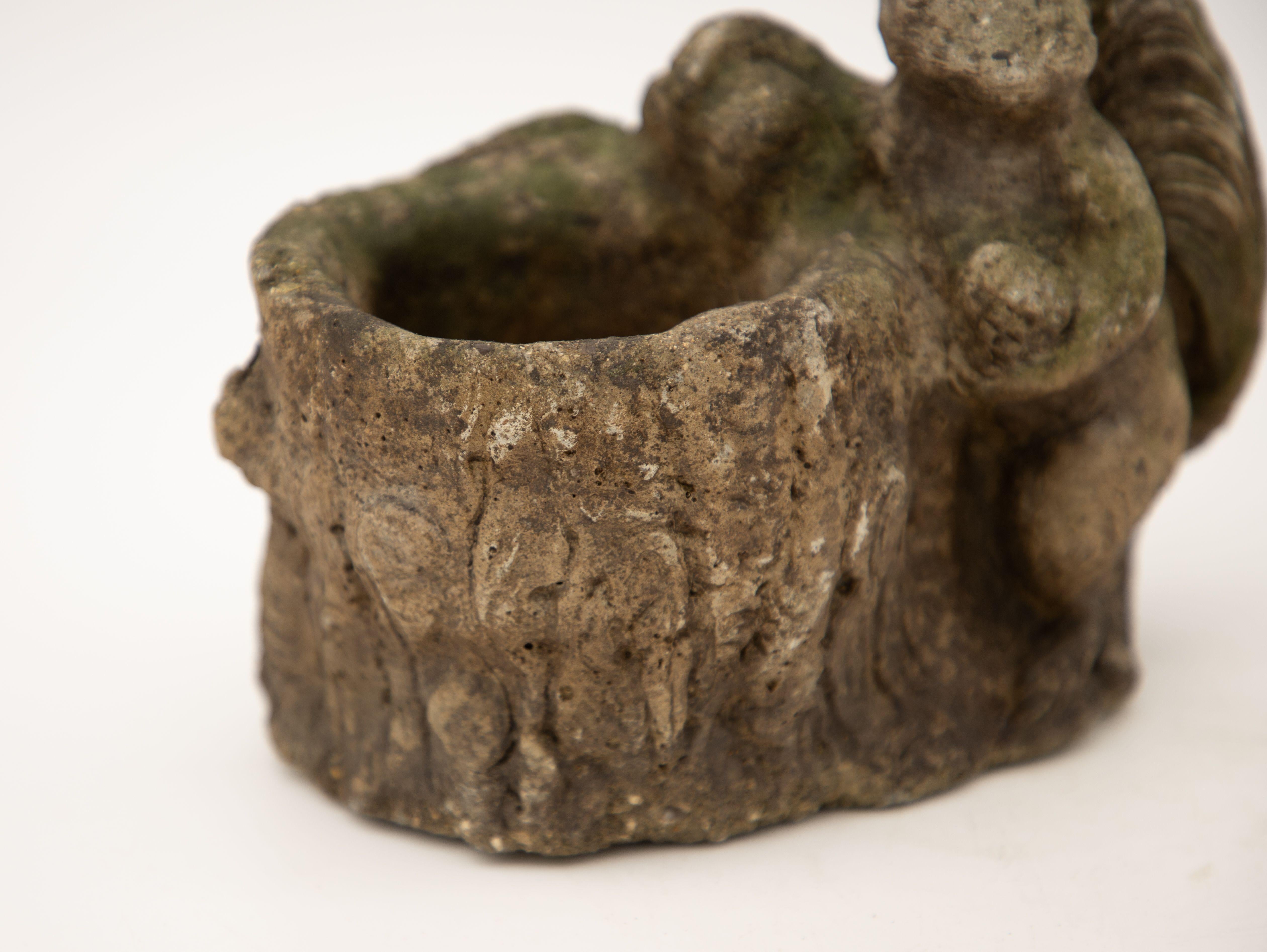 Early 20th Century Squirrel Bird Bath 1