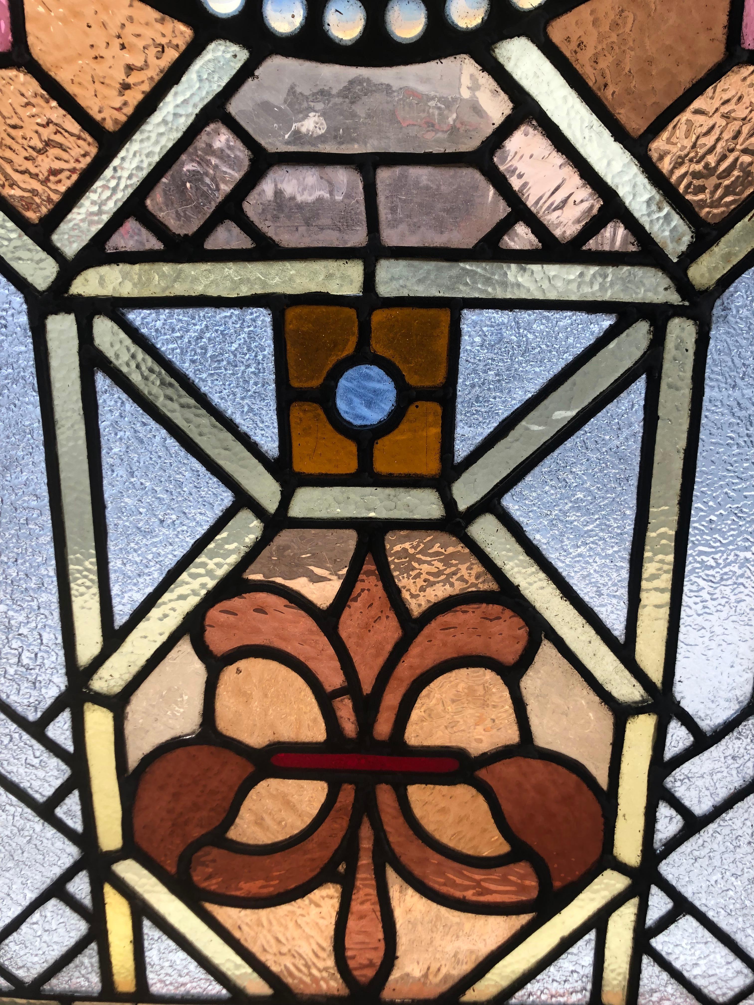 stained glass wood frame