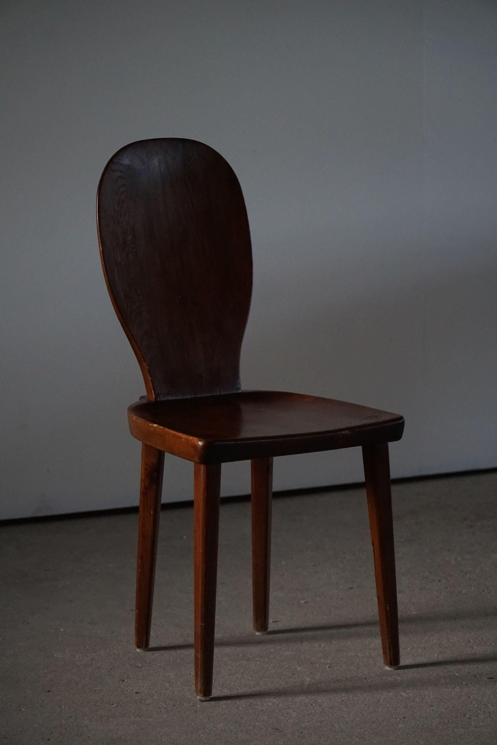 Early 20th Century Stained Pine Chair by Carl Malmsten, Model 