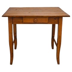Antique Early 20th Century Stained Pine Table Desk