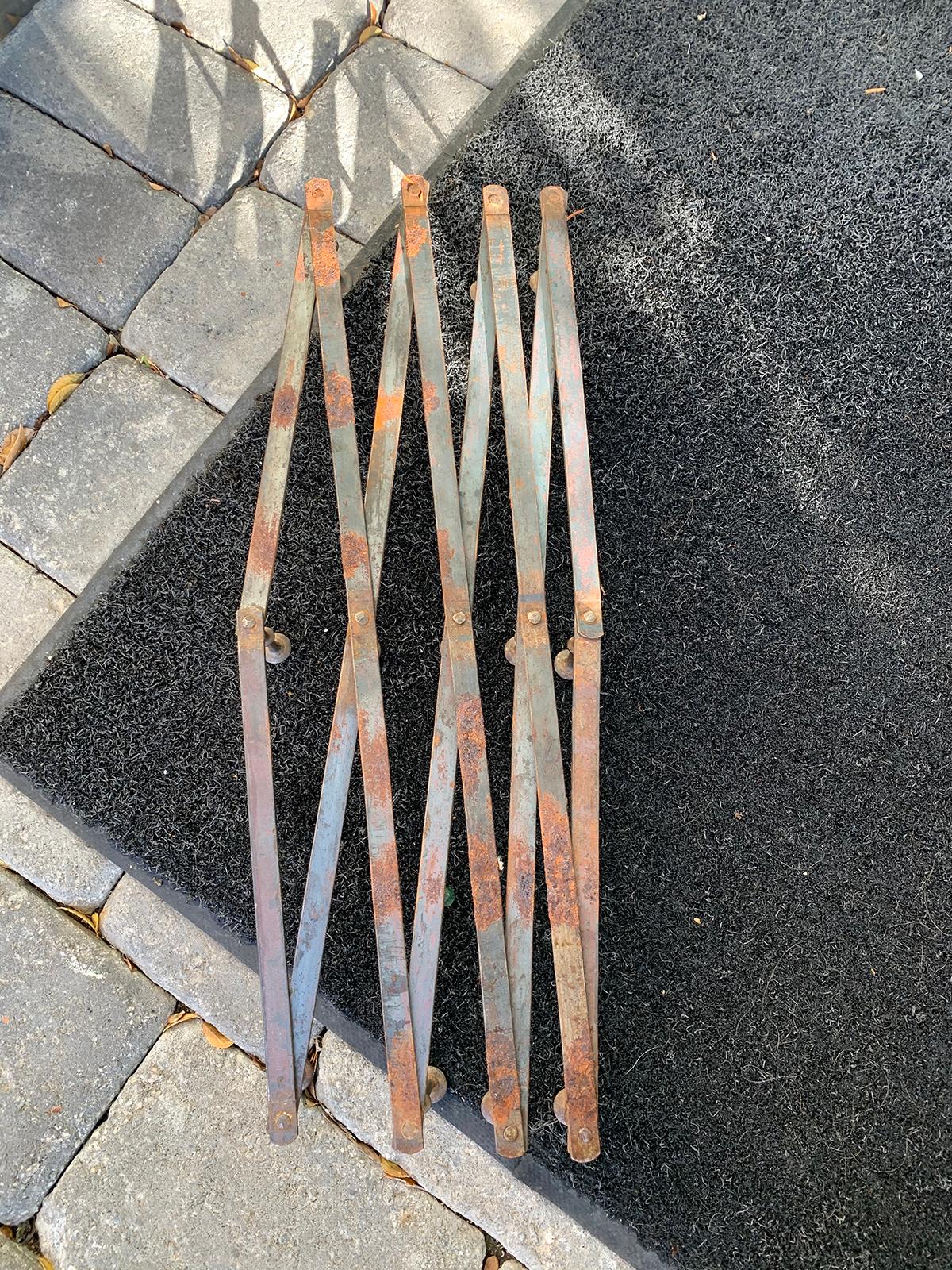 Early 20th Century Steel Accordion Coat Rack 7
